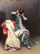 Raimundo de Madrazo y  Garreta Preparing for the Costume Ball oil painting artist